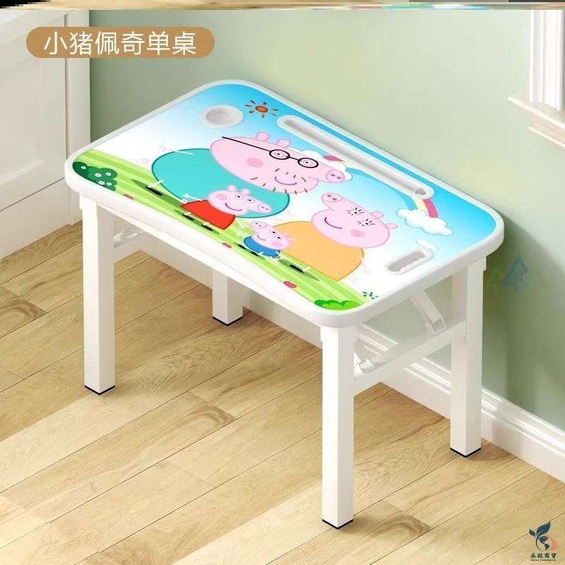 儿童卡通书桌家用幼儿园小学男生女生写字桌椅套装可折叠软包椅子|undefined