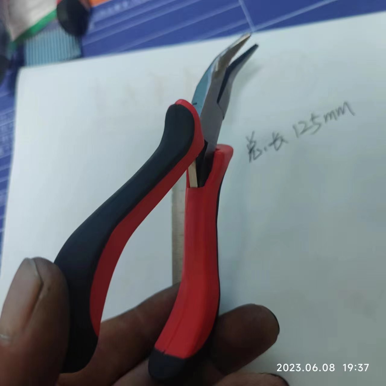 Herramientas manuales, mini alicates de punta fina en stock, alicates curvos de punta redonda y plana para cortar joyas, alicates pequeños con punta larga.