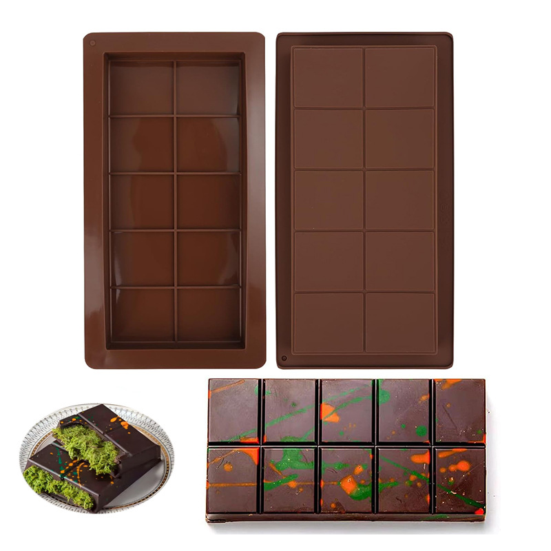 Dubai chocolate molde de silicona para hacer alimentos complementarios barra de nueces barra de energía de caramelo herramienta para hornear herramienta abrasiva