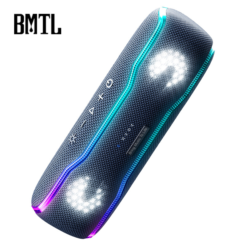 BMTL BOSS炫彩RGB燈效30W重低音戶外便攜防水藍牙音箱工廠直銷