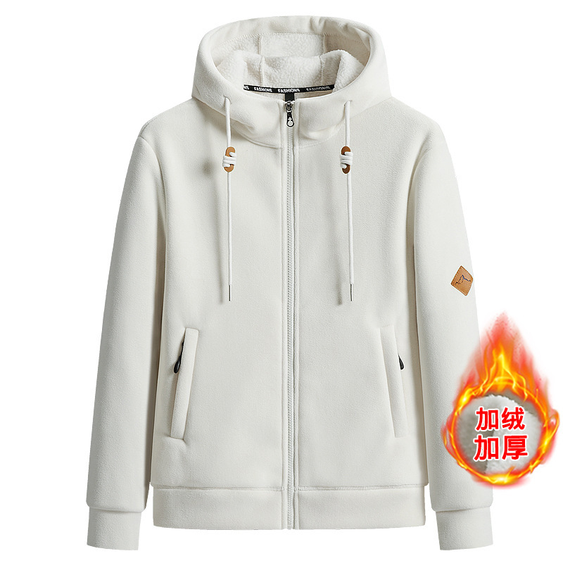 Invierno australiano fleece hombres y mujeres abrigo al aire libre engrosado cálido suéter con capucha polar fleece vivir al por mayor