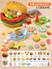 Hamburger pizza cutter 56-piece set [peelable and cutable] exquisite gift box