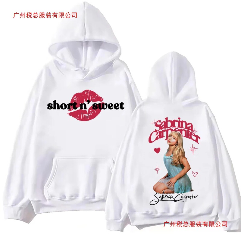 Sabrina Carpenter Short N Sweet Hoodie Harajuku Pullover Top Men Women Loose Sweatshirt Fan