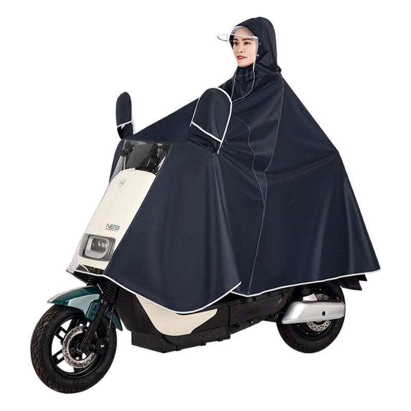 Coche eléctrico impermeable nuevo Extra-grande ensanchado motocicleta poncho hombres y mujeres solo doble batería coche impermeable