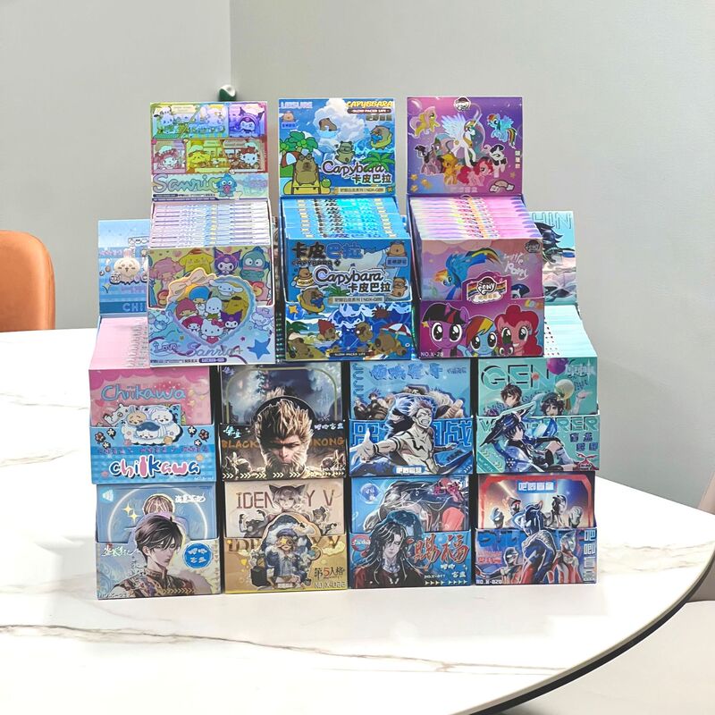 New Cultural and Creative Badge Blind Box 75mm Double Flash Badge Bra Blind Bag Millet Animation Peripheral Student Animation