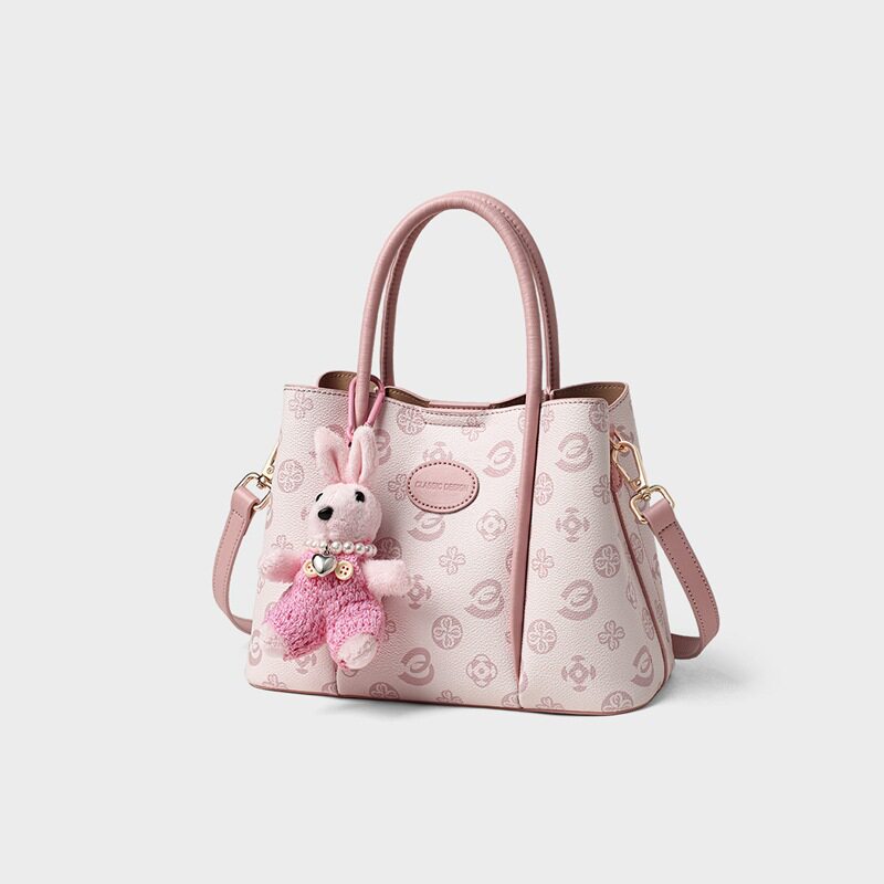 Túi tote giỏ rau màu hồng phong cách thiếu nữ, đeo chéo hoặc xách tay — màu hồng, Lời bài hát: Pink (Public Version)