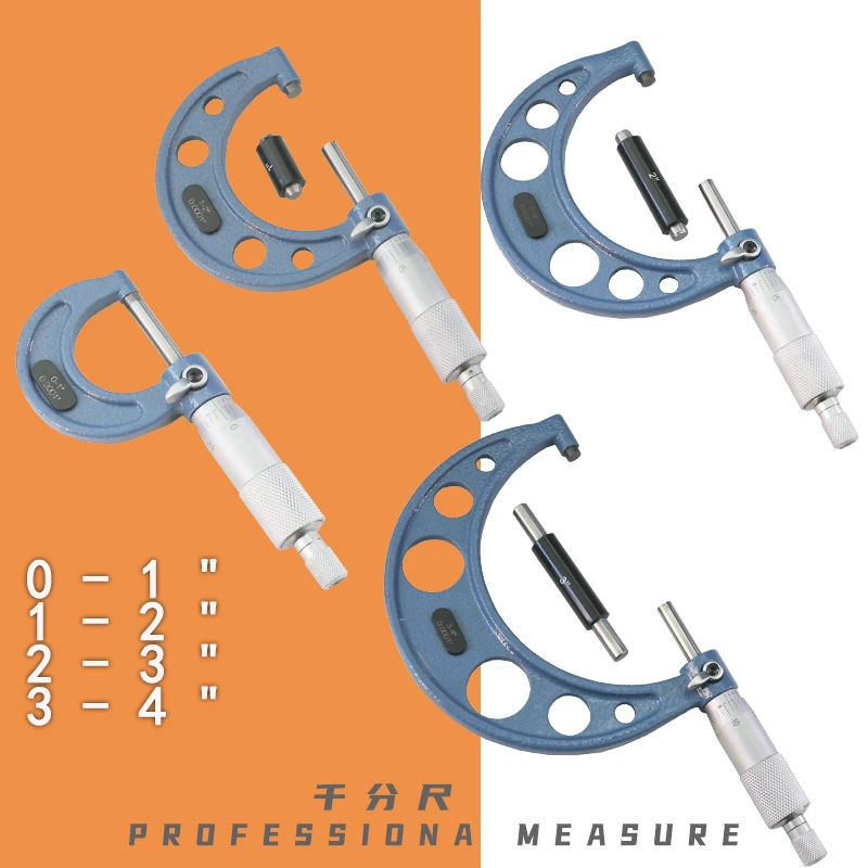 Наружный микрометр микрометр набор спиральных микрометров 3 шт./4 шт./6 шт. метрический микрометр измерения внешнего диаметра