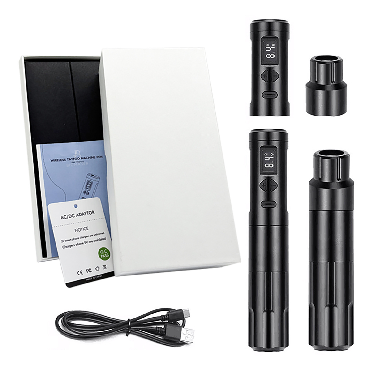 듀얼 배터리 무선 자수 기계 매트 블랙