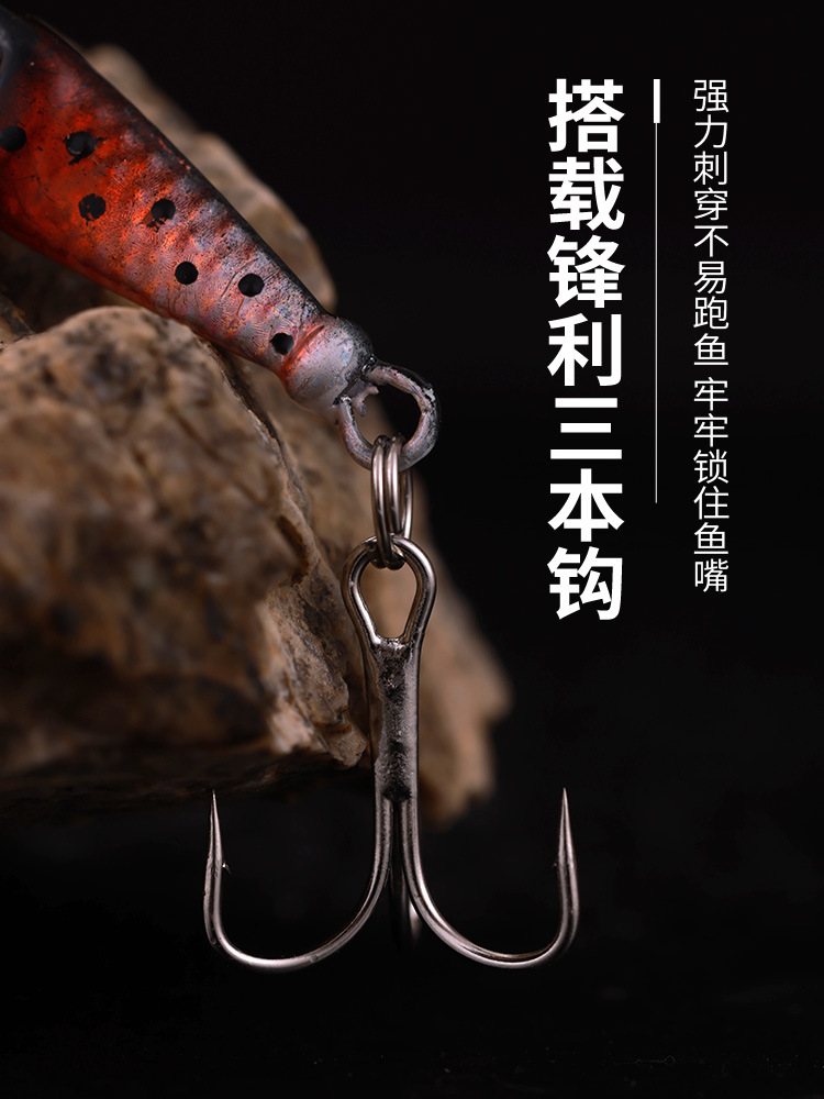 Seis gatos | Señuelo de pesca giratorio, spinnerbait, spinner manual, señuelo compuesto de imitación, cebo artificial, spinner metálico giratorio, venta al por mayor transfronteriza