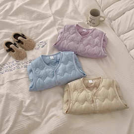 宝宝羽绒棉马甲秋冬男童女童坎肩婴幼儿马夹背心儿童春秋中小童