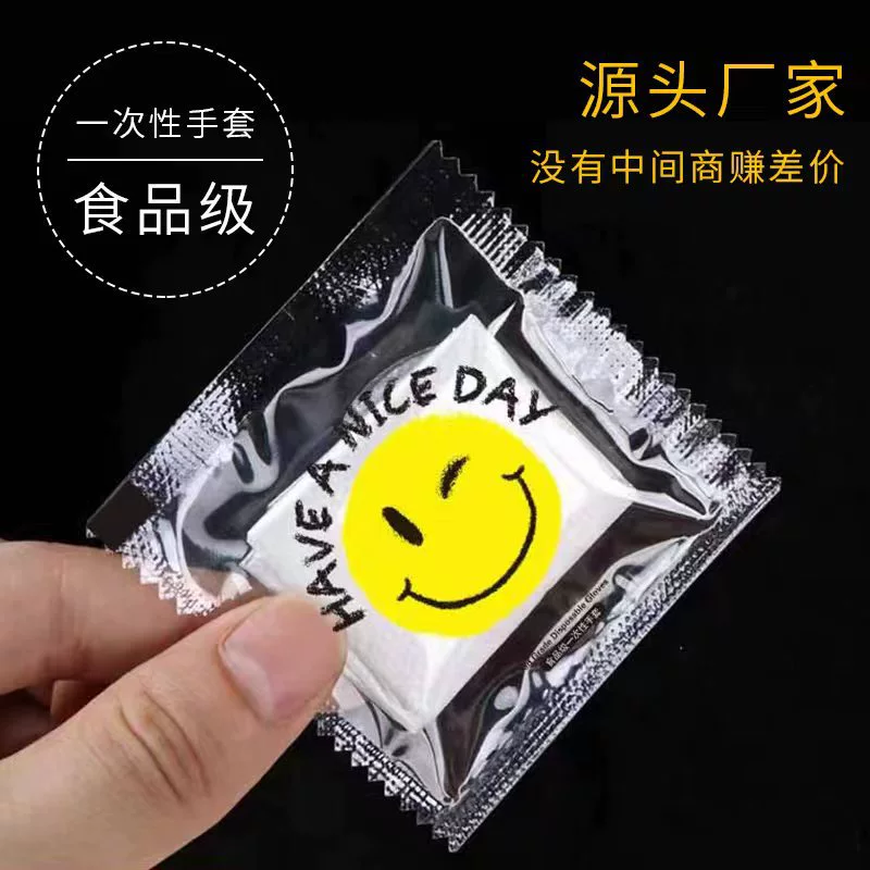 Онлайн Красные креативные одноразовые перчатки, независимая от пищевых продуктов небольшая упаковка, жареная курица на вынос, коммерческие толстые Прозрачные полиэтиленовые перчатки