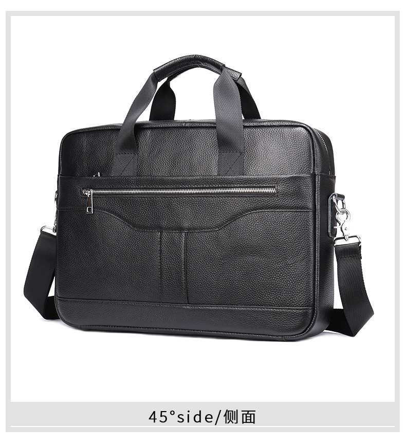 Túi công sở nam da bò thật Marante dáng thanh lịch nhẹ, đựng laptop 15,6 inch — 8824 đỏ cà phê, 8824 cà phê, 8824 màu đen, Cà phê chi tiết 18