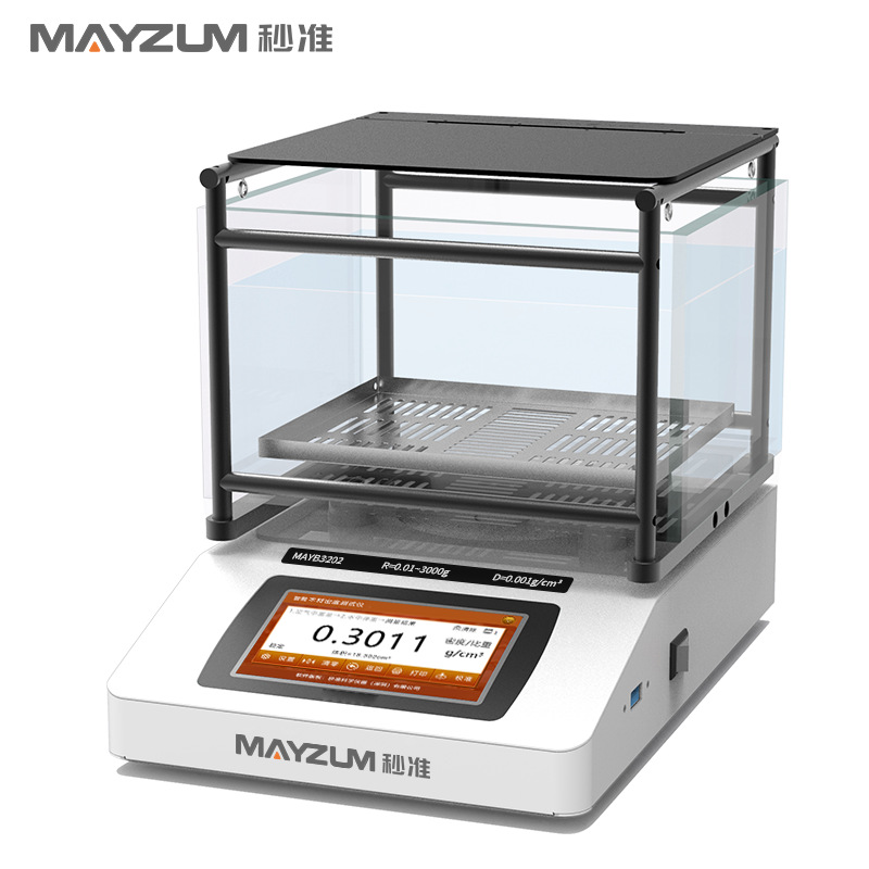 MAYB1202W大量程木材密度比重计 木材总孔隙率基本气干密度测试仪