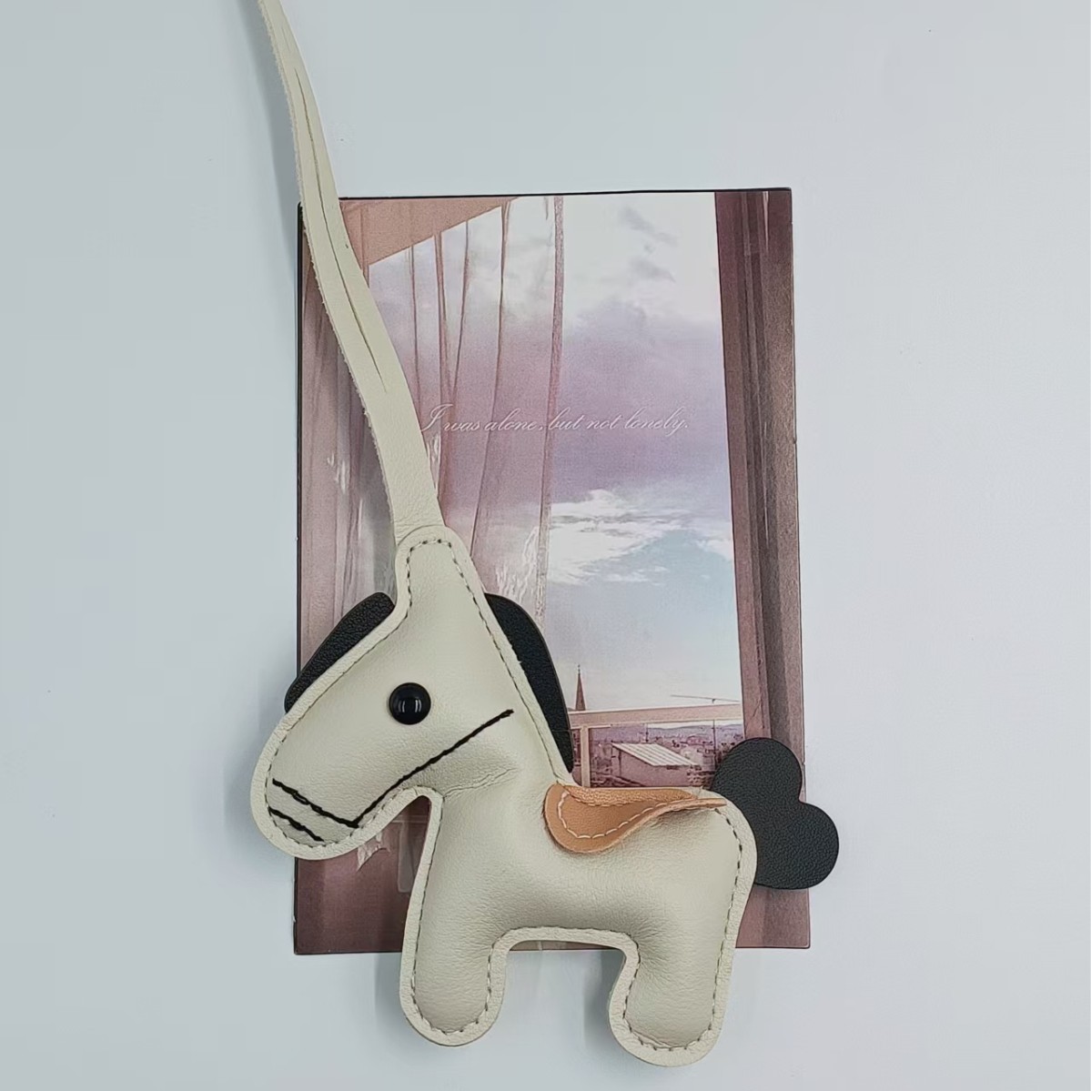Transfronterizos pu cuero pony colgantes bolsos de bolsa pony lindo correa tendencia llaveros de automóviles bolsa colgante al por mayor