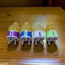 跨境欧洲新款欧规欧式插头二极插头可供出口外贸德国多彩电源插头