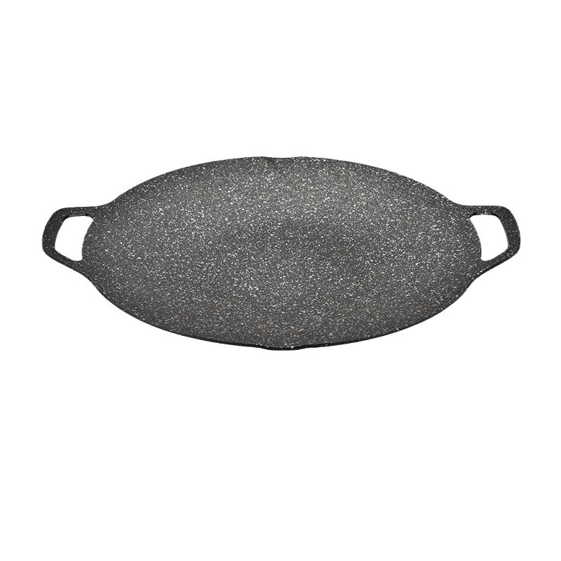 Bandeja de barbacoa para acampar al aire libre Hanle, estufa de casete sin humo para el hogar, plato de barbacoa antiadherente, molde para hornear de aluminio de hierro fundido de piedra médica