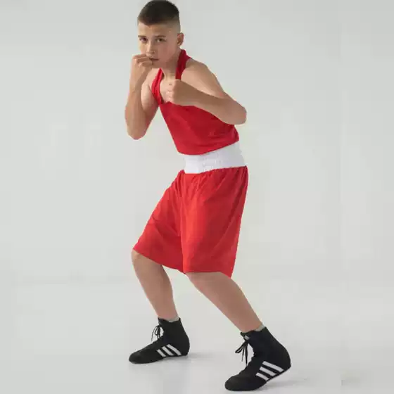 Boxing Uniform Set Can Be Customized with Team Logo for Professional Competition Training