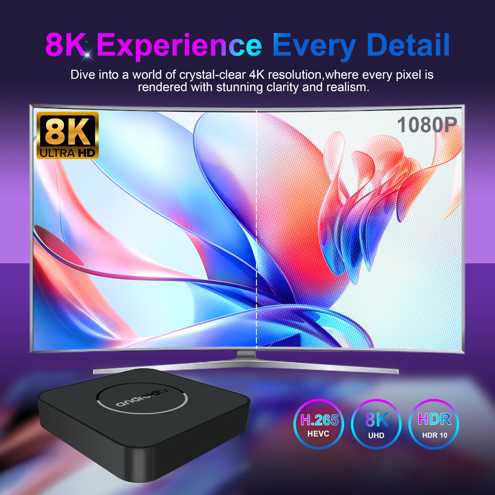 2026 nuevo transfronterizo Q3PRO Android decodificador de red H313 caja de televisión decodificador de televisión de voz 4K