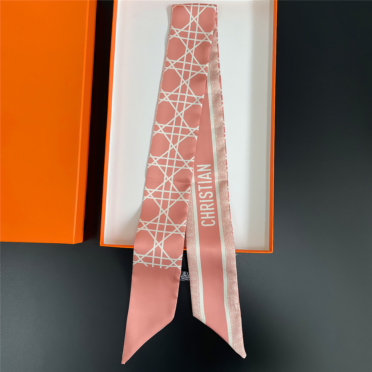 2025 nuevo estilo D bolsa atada bufanda de seda Dai Fei bolsa envuelta asa seda twilly tira larga y estrecha correa correa para el cuello cinta