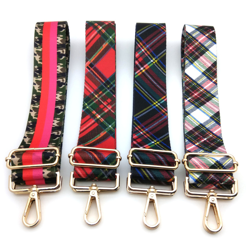 European and American New Colorful Plaid Bag Shoulder Strap Lanyard Accessories Single Shoulder Crossbody Adjustable Replacement Long Shoulder Bag Strap European and American New Colorful Plaid Bag Shoulder Strap Lanyard Accessories Single Shoulder Crossbody Adjustable Replacement Long Shoulder Bag Strap