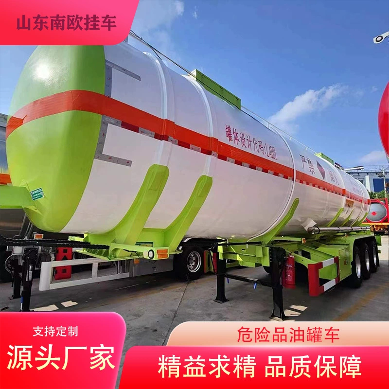 Полуприцеп-цистерна для перевозки жидкостей с пневматической подвеской, 3-осный, для перевозки опасных грузов