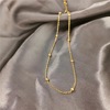 Golden necklace, small design universal minimalistic starry sky, does not fade, new collection