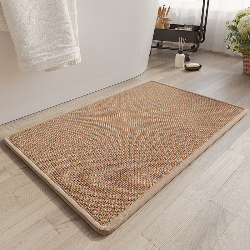 Cross-border bathroom floor mat toilet absorbent mat toilet door non-slip mat toilet door mat quick-drying carpet