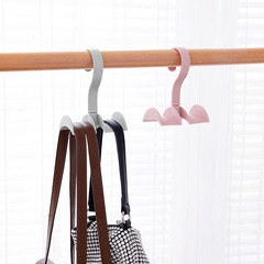 Bag storage rack wardrobe nail-free hooks creative tie holder bag holder hanger