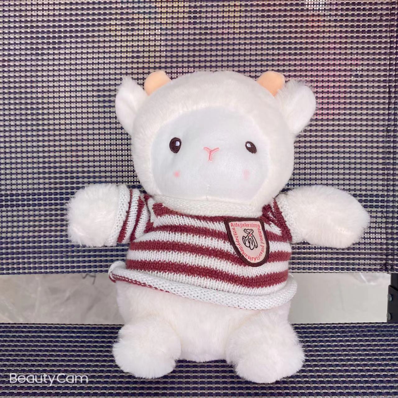 Polk ovejas desgaste suéter de rayas rojas