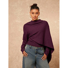 D 14187 Casual solid color knit sweater ����紿ɫ��֯��