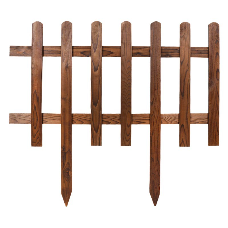 Обугленный антикоррозионный деревянный забор наружная отделка двор парк сад газон твердая древесина ограждение перила деревянный забор