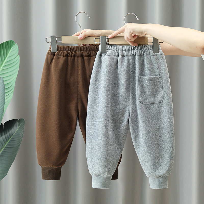 Pantaloni della tuta da ragazzo Pantaloni della tuta larghi per bambini primaverili e autunnali Pantaloni da ragazzo belli con i piedi raggruppati_voghion.com