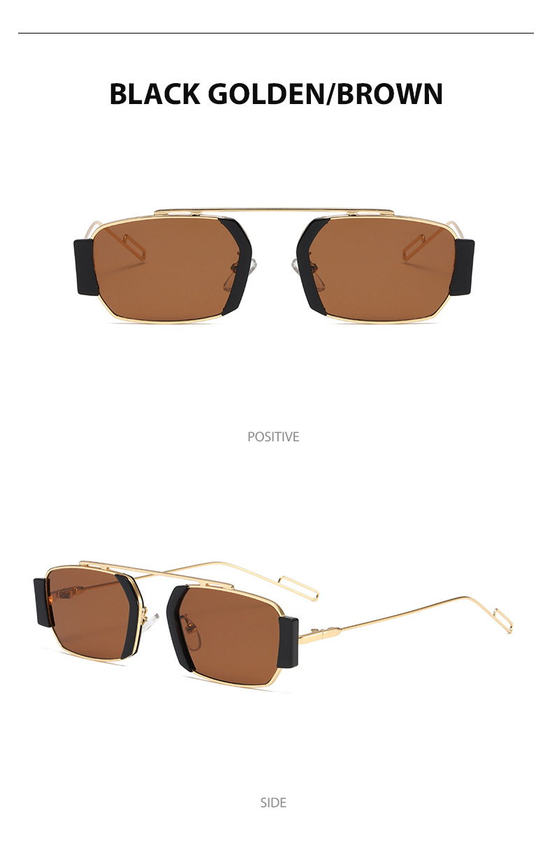 Polygon Sonnenbrille Für Damen Und Herren Steampunk Design_voghion.com