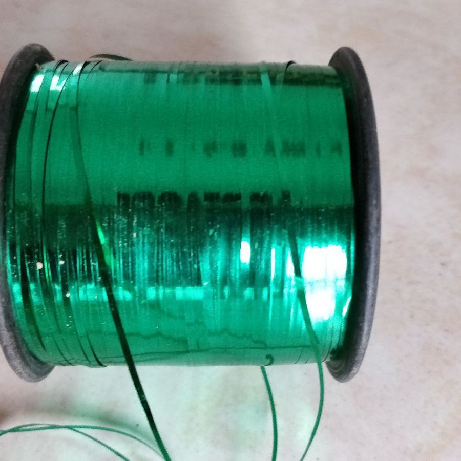 裁金色扁丝线粉红铝箔扁丝绿光金属丝蓝光pet丝2.5厘米圆圈玫瑰金