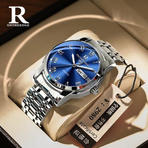 瑞之缘男士手表机械男表全自动夜光防水钢带女表情侣表石英表腕表