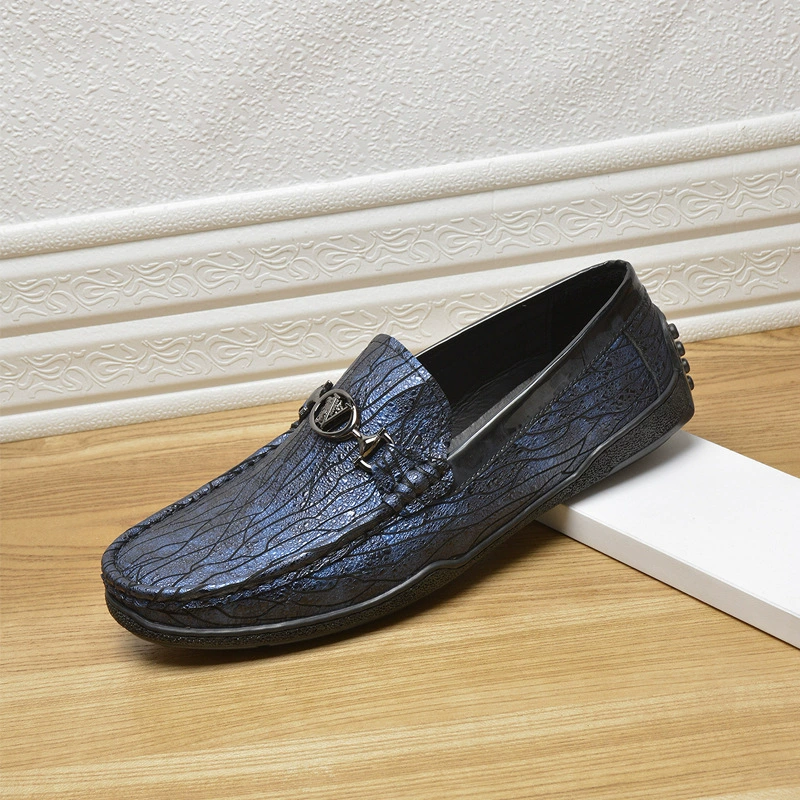 Фабрика расчистки Мужская голова из кожи мягкой кожи бобовая обувь специальная обувь один педаль модная ленивая автомобильная обувь