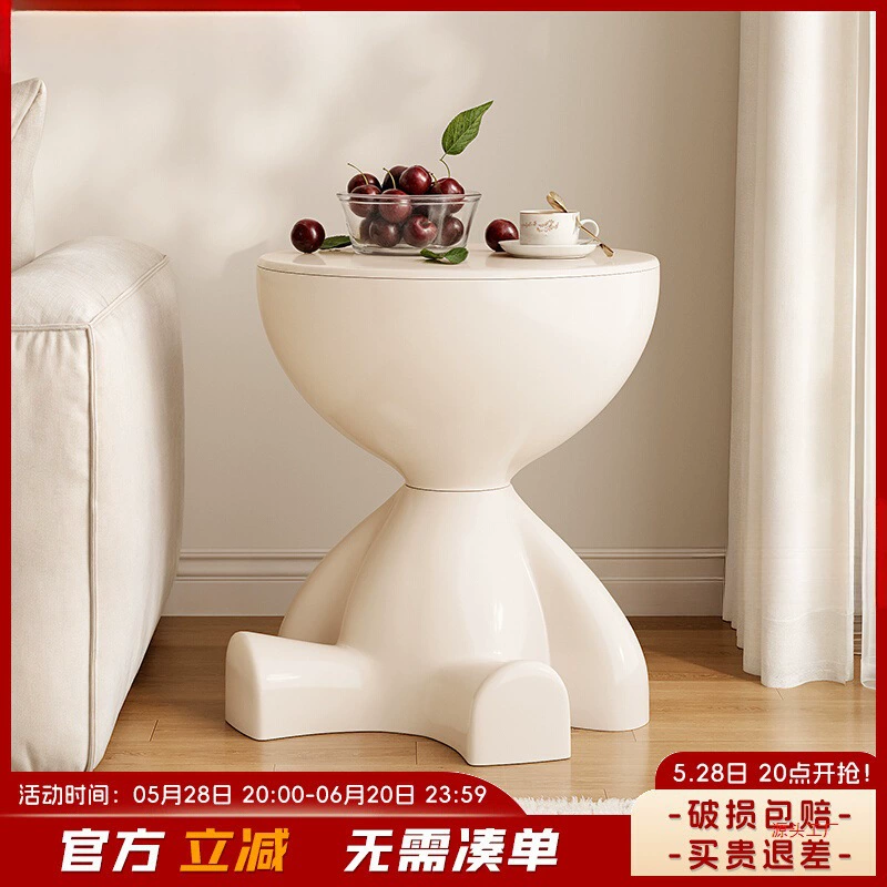 Приставной столик для дивана, прикроватная тумбочка, креативный угловой столик для гостиной, мини-журнальный столик на балконе спальни, круглый стол, прикроватная тумбочка