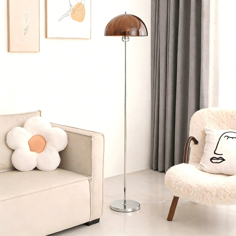 Cross-Border Medieval Bauhaus Living Room Mushroom Floor Lamp Sofa Internet Celebrity Creative Bedroom Retro Acrylic Transparent Lamp