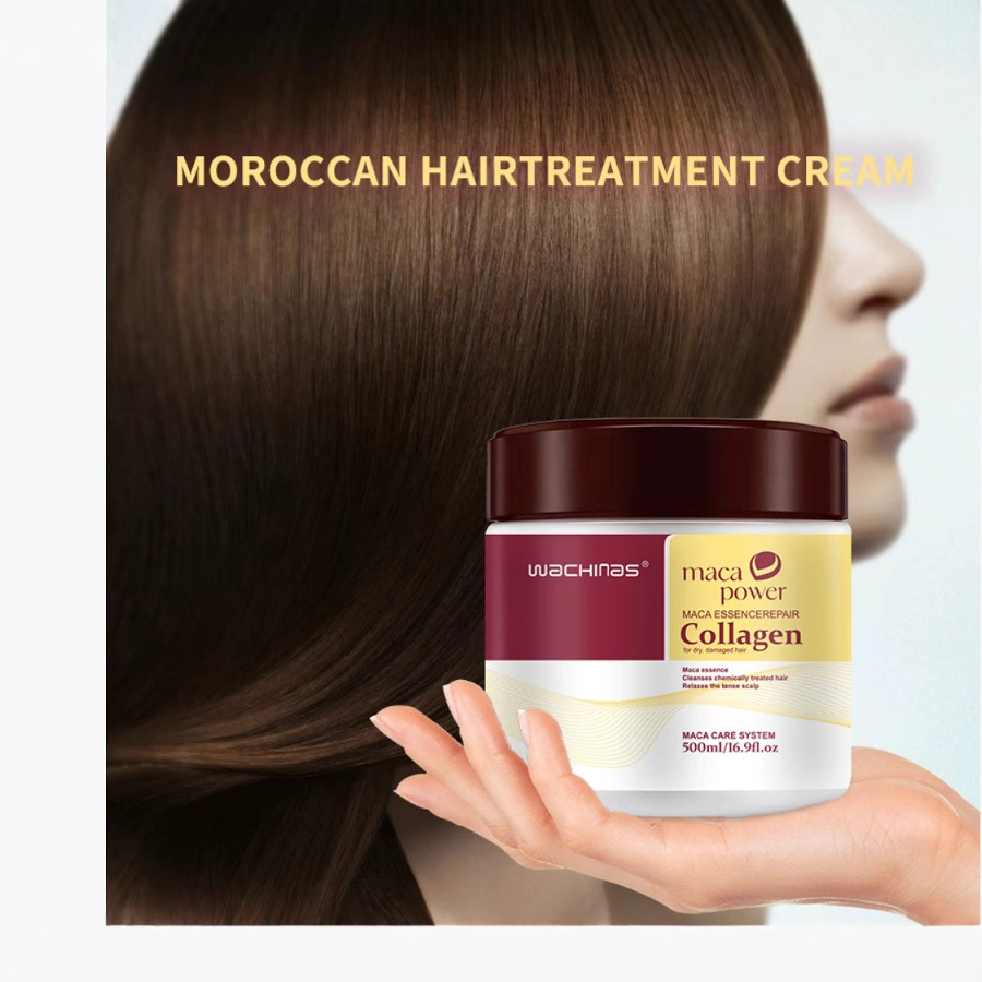 Mascarilla para el cabello de colágeno de venta caliente transfronteriza para nutrir y cuidar el cabello, reparar profundamente el cabello, mejorar el frizz y la suavidad