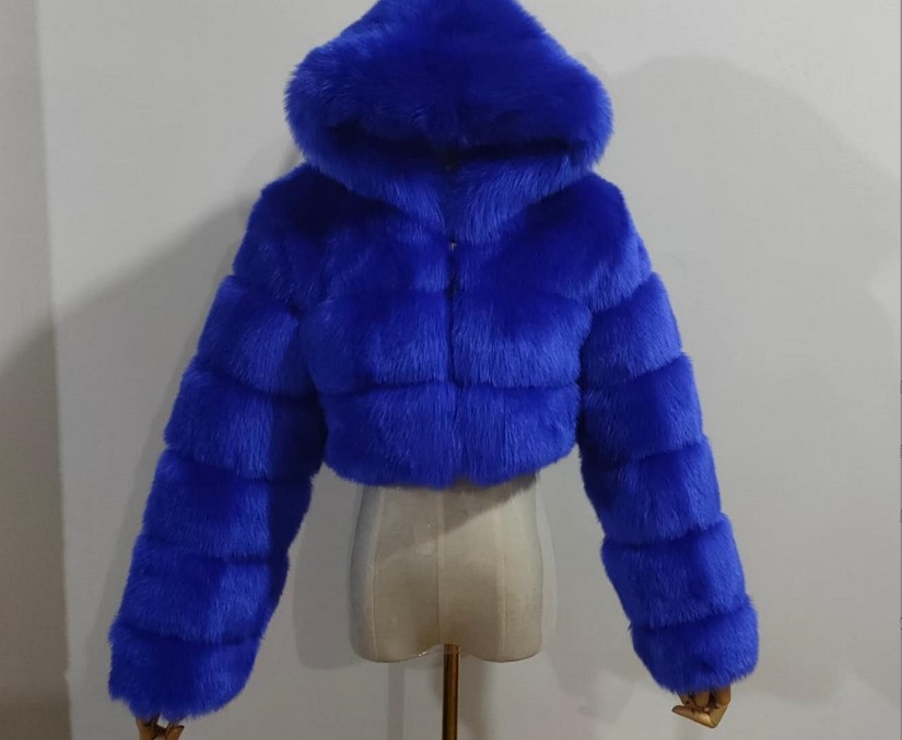Women's Clothing fur coat fox fur splicing with hood short long sleeved women's clothing spot_voghion.com