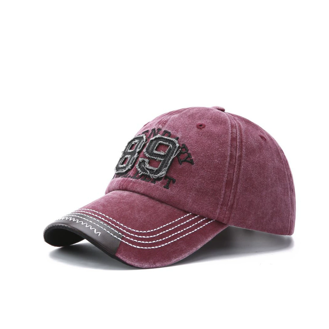 Retro Baseball Cap Patch — Unisex Adjustable Sun Hat, 55–60 cm, 6 Colors