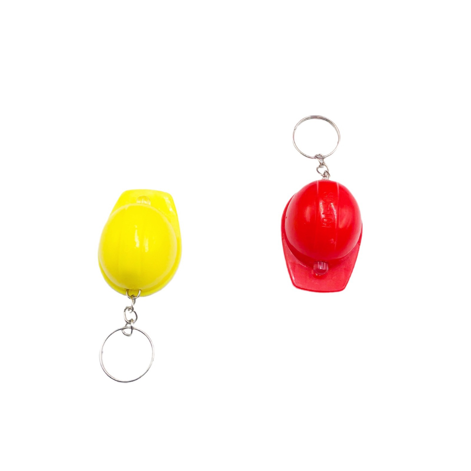 Luminoso tamaño pequeño casco llavero colgante LED llavero de juguete luminoso para niños regalo creativo