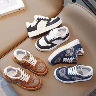 Korean style casual all-matching children's board shoes medium and large children boys and girls sneaker 2023 autumn new children's shoes wholesale