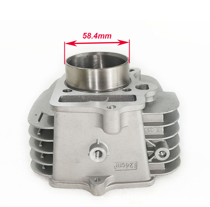 Lifan 125Cc Cylinder Kit 52.4mm Bore Aluminum Cylinder Block Piston Set Horizontal 125Cc Engine Spare Parts
