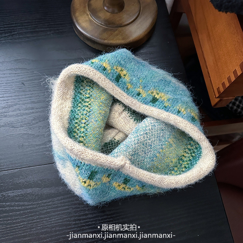 新款韩版时尚百搭女秋冬显脸小针织帽洋气简约气质保暖毛线堆堆帽|undefined
