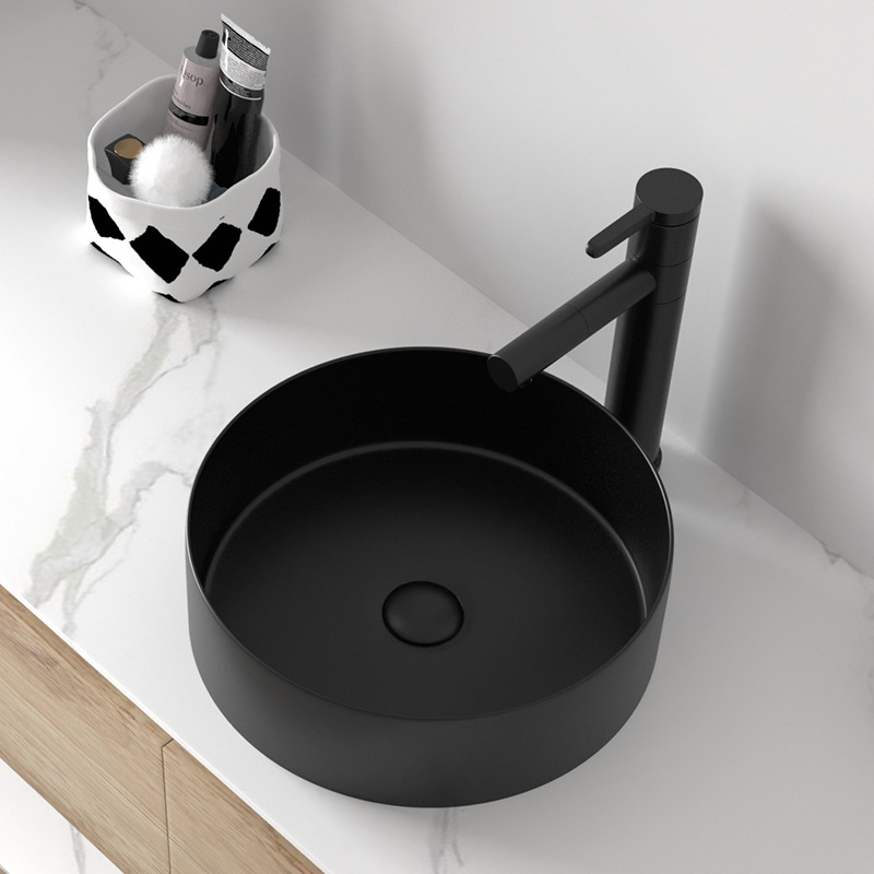 Guangdong arte cuenca Chaozhou mesa cuadrada redonda Foshan lavabo de cerámica fábrica al por mayor de exportación comercio exterior