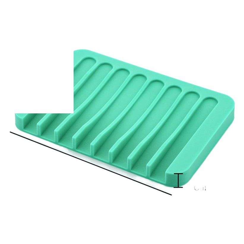 European and American Design Non-Slip Soap Holder, Draining Soap Box, Soft Silicone Soap Rack, Draining Rack, Creative Storage