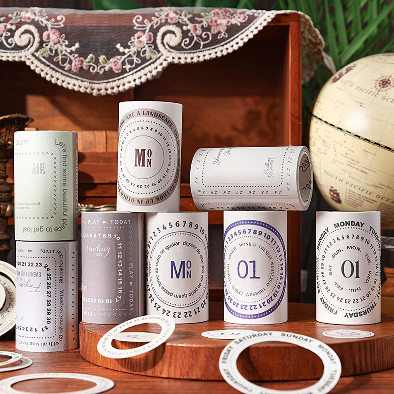 Moran Landing Inglés cuentas de mano caja de cinta adhesiva diy cuentas de mano diario paisajismo pegatinas de mano adhesivo Inglés pegatinas de mano