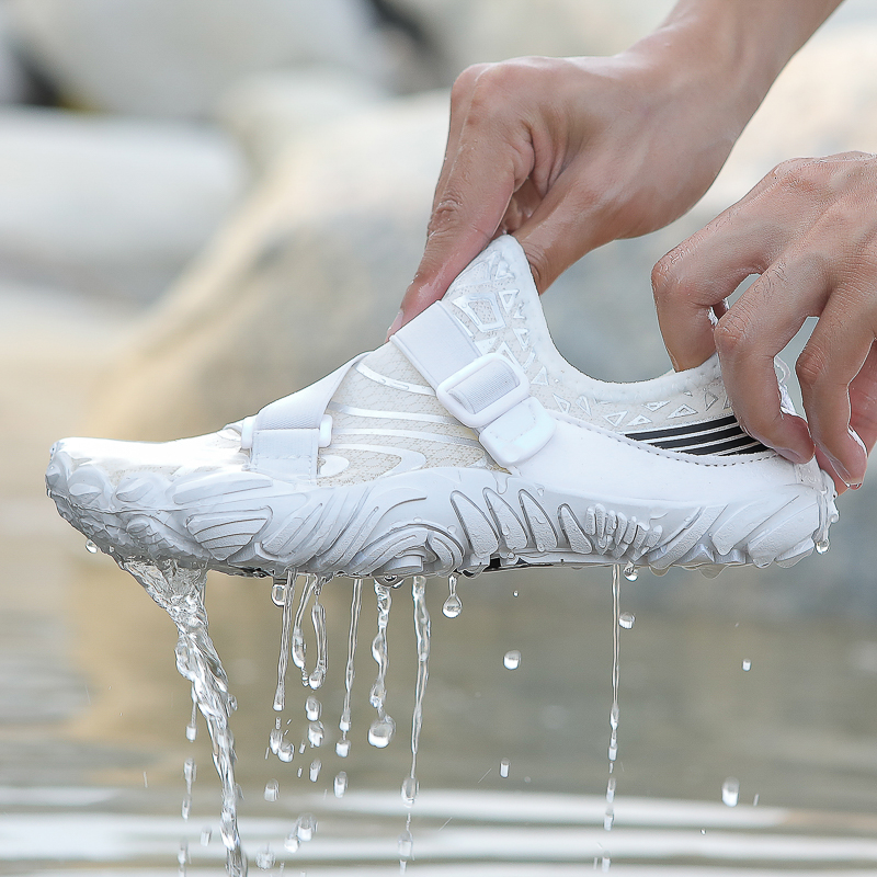 Zapatos de baño al aire libre, zapatos de playa para hombres y mujeres, zapatos de nadador anfibios, zapatos de natación transpirables para mujeres