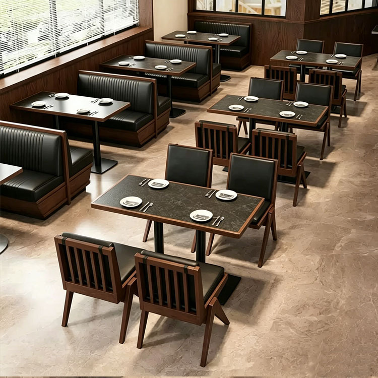 Mesa de comedor chino de estilo montañoso sala de té cafetería de cocina fusionada restaurante restaurante restaurante mesa y silla de hotel combinación comercial